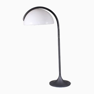 Schwarz-weiße Stehlampe von Elio Martinelli für Martinelli Luce