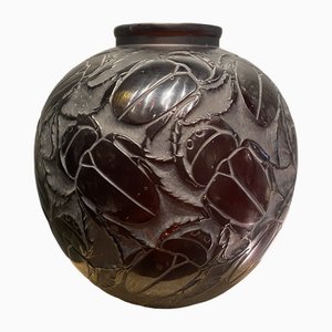 Große Scarabs Vase von R. Lalique, 1923