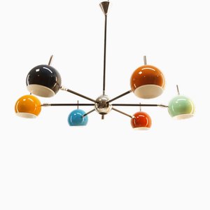 Space Age Chandelier with Adjustable Spheres, 1970s