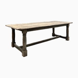 Larger Oak Farmhouse Dining Table, 1860s