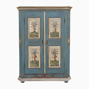 Antique Blue Painted Cabinet, 1839