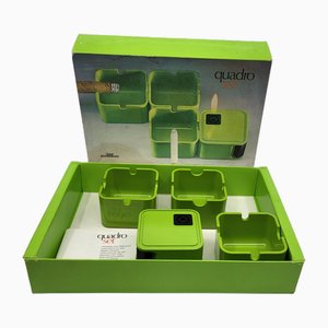 Vintage German Smoking Service Set, 1970, Set of 4