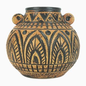 Mid-Century Jasba Model N 312 11 20 Vase with Abstract Decor from Jasba