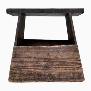 Vintage Wooden Step Stool, 1920s