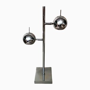 Italienische Space Age Tischlampe aus verchromtem Metall im Stil von Goffredo Reggiani, 1975