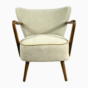 Mid-Century Club Chair in Boucle, 1950s