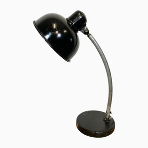 Lámpara de mesa de taller vintage en negro, años 50