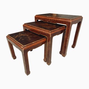 Tables Gigognes Orientales, 1960s, Set de 3