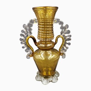 Mouth Blown Glass Vase from Vidrios Gordiola Mallorca, 1920s