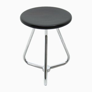 Vintage Black Stool, 1970s