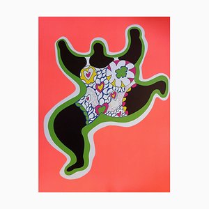 Niki De Saint Phalle, Dancing Girl Nana, Large Lithographic Print, 1980s