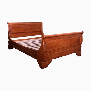 Sleigh Brown Double Bed by Willis & Gambier