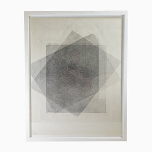 Modern Geometric Abstract Composition, 2000s, Print, Framed