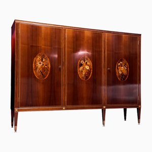 Mid-Century Italian Sideboard with Inlays by Anzani for Marelli & Colico, 1958