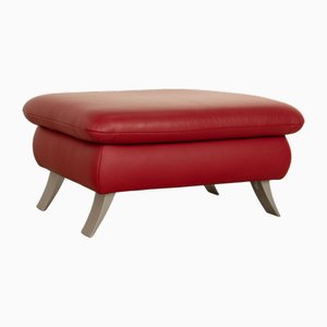 Red Leather Rossini Stool from Koinor
