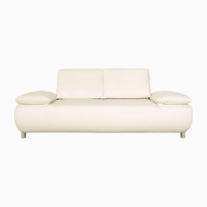 White Leather Volare 2-Seater Sofa from Koinor