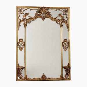 Espejo barroco de madera, siglo XX, Italia