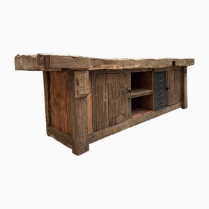 Antique Workbench in Wood, 1890s