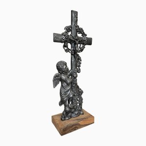 Antique Cast Iron Cross, 1890s