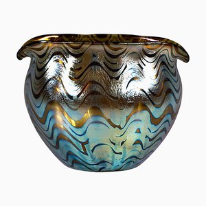 Art Nouveau Glass Vase Phenomenon Gre Crete 7767 from Loetz, Austria-Hungary, 1900s