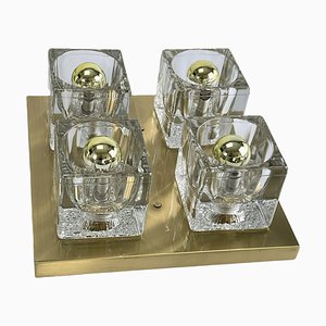 Peill & Putzler zugeschriebener Glas Eiswürfel, 1970er