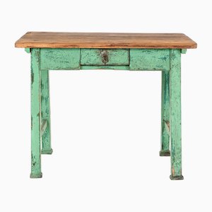 Tavolino francese in vernice verde