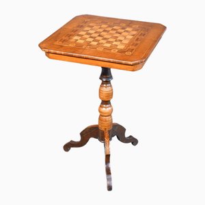 Coffee Table with Inlaid Chessboard, 1800s