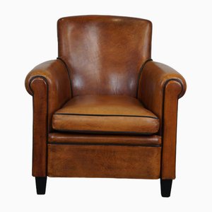 Vintage Brown Leather Armchair