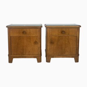 2x Mid-Century Bed Tables, Set of 2