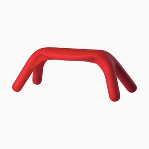 Flame Red Atlas Bench by Giorgio Biscaro
