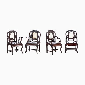 19th Century Chinese Armchairs, Set of 4