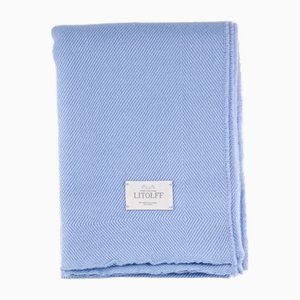 Coperta blu intrecciata a mano di Litolff, Germania