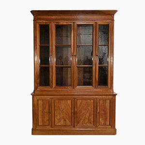 Two-Body Bookcase in Walnut, Late 19th Century