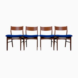 Chaises de Salle à Manger Modernes en Teck, Danemark, 1960s, Set de 4