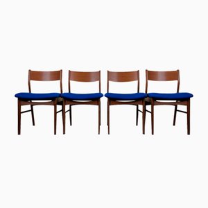 Danish Modern Teak Dining Chairs, 1960s, Set of 4