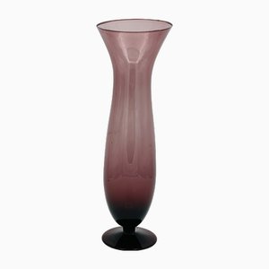 Vaso vintage in vetro color ametista di WMF