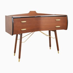 Mid-Century Norwegian Bow Fronted Chest of Drawers, 1960s