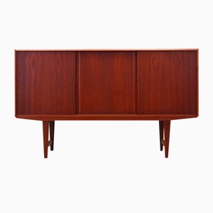 Dänisches Teak Highboard von EW Bach, 1960er