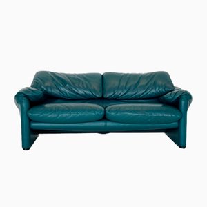 Maralunga Leather Sofa by Vico Magistretti for Cassina
