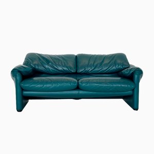 Maralunga Ledersofa von Vico Magistretti für Cassina