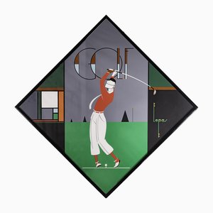 Art Deco Golf Design by Charles Lepas, France, 1990s