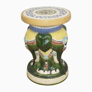 Tavolino Elefante vintage in ceramica