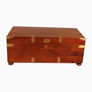 19th Century Teak Campaign Chest