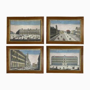 Remondini, Architectural Views of Bassano, 1770, Gravures, Set de 4