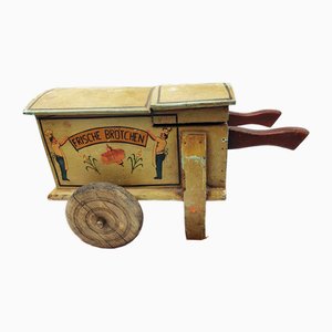 Servierwagen aus Holz, 1920er