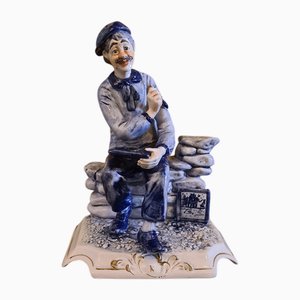 Italian Porcelain Sculpture of a Painter in the style of Capodimonte, 1980s