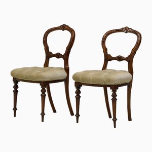 Walnut Dining Chairs, 1880, Set of 6