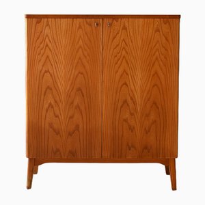 Vintage Nordic Cabinet with Lock, 1950s