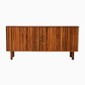 Credenza in palissandro con anta scorrevole, anni '60