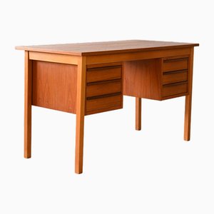 Teak Desk with Drawers, 1960s